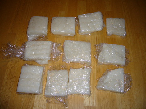 Mochi_wrap into individual pieces