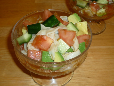 shirataki salad_served