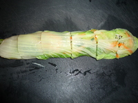 Sushi tsukemono-cut in to even pieces