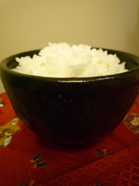 Bowl of Rice served