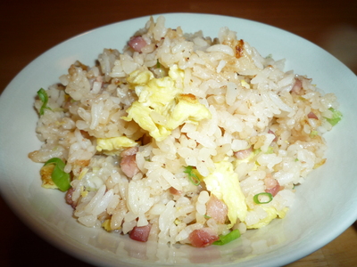 Pancetta Fried rice-served