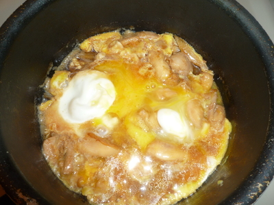 Oyakodon-add 1/4 egg