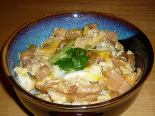 Oyakodon-over rice