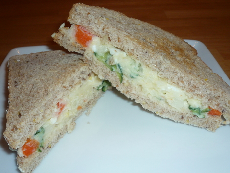 Potato salad-sandwiches