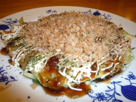 Okonomiyaki-katsuobushi