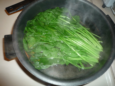 Ohitashi_boil spinach