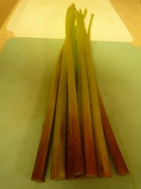 Fuki-stems washed