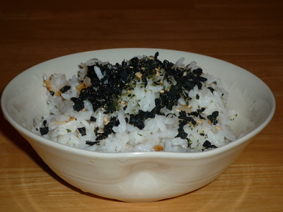 Wakame furikake-over rice