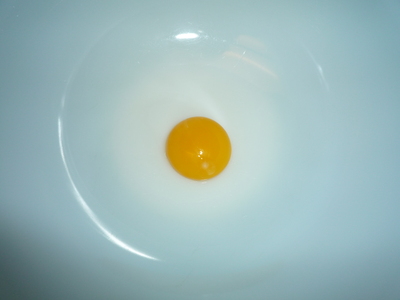 Chicken katsu twist-yolk in bowl