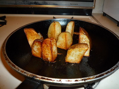 Sage potatoes-they look like stonehenge