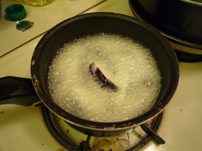 Yuba Miso soup-deep fry eggplant