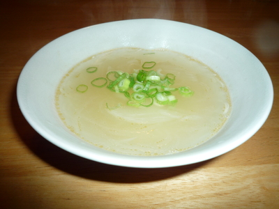 Harusame soup-served