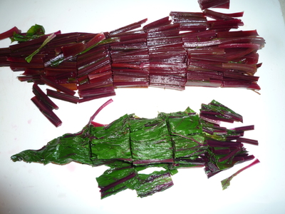 Beet leaves-chopped