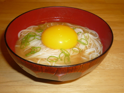 Somen Tsukimi-served