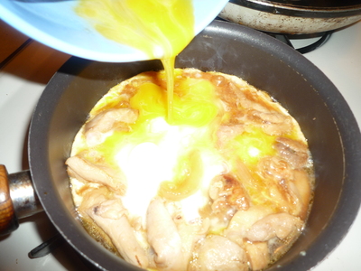 Oyakodon-add egg