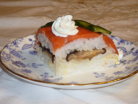 Sushi cake_sliced